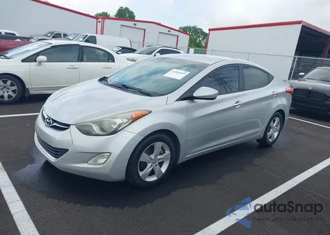 2012 Hyundai Elantra Gls (Ulsan Plant) из США, поврежденный, VIN KMHDH4AE0CU305017